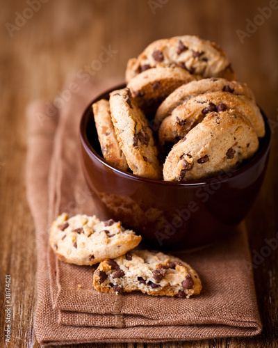 Photo: Chocolate chip cookies in a coffee cup Chocolate chip cookies in a coffee cup