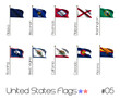 Collection of US Flags
