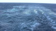 Wake behind ship