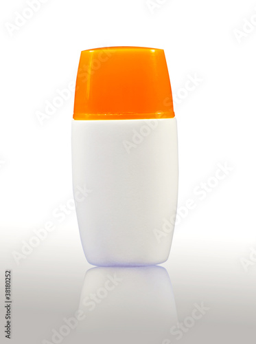 Photo: Plastic bodylotion bottle Plastic bodylotion bottle