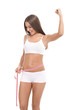 happy woman  lost weight