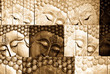 Traditional Thai style Lord Buddha's face wood carving Traditional Thai style Lord Buddha's face wood carving