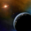 Illustration: Planet in space Planet in space