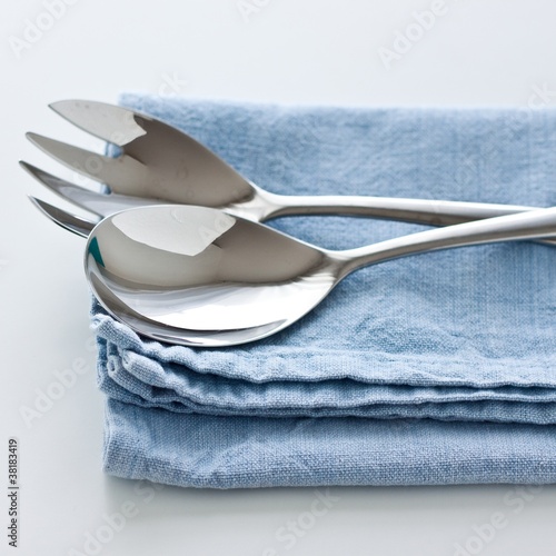 Photo: Salad spoon and salad fork Salad spoon and salad fork