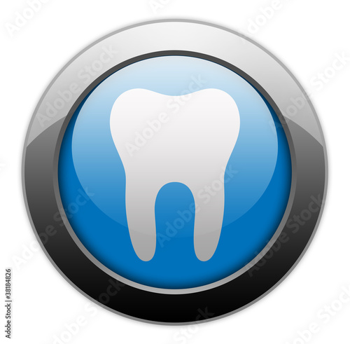 Illustration: Metallic Orb Button "Dental Medicine / Dentistry" Metallic Orb Button "Dental Medicine / Dentistry"