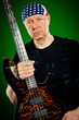 man with a guitar, bass player