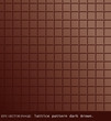 eps Vector image: lattice pattern dark Brown.