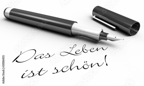 Illustration: Das Leben ist schön! - Stift Konzept Das Leben ist schön! - Stift Konzept