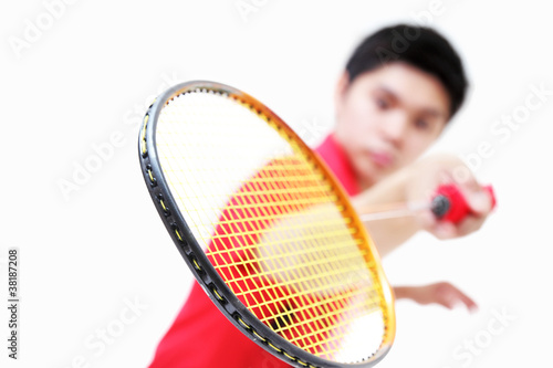 Photo: Badminton racket Badminton racket