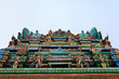 Close up of SRI ARULOLI THIRUMURUGAN Temple with blue sky , Pena
