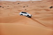 jeep safari in the sand dunes of the arabian desert