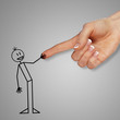 Man and handshake