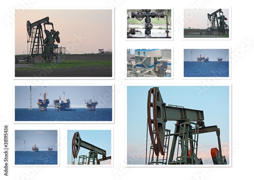 Photo: Oil wells collage Oil wells collage