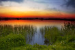 Dusk by the lake Dusk by the lake