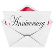 Anniversary Card Invitation Envelope Annual Occasion