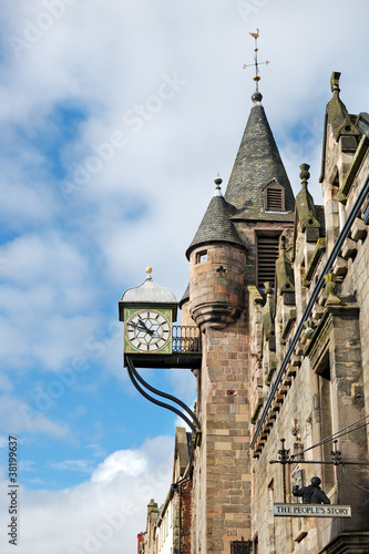 Photo: Canongate Tolbooth's Clock, Royal Mile, Edinburgh, Scotland, UK Canongate Tolbooth's Clock, Royal Mile, Edinburgh, Scotland, UK