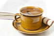 cup of coffee with cookies