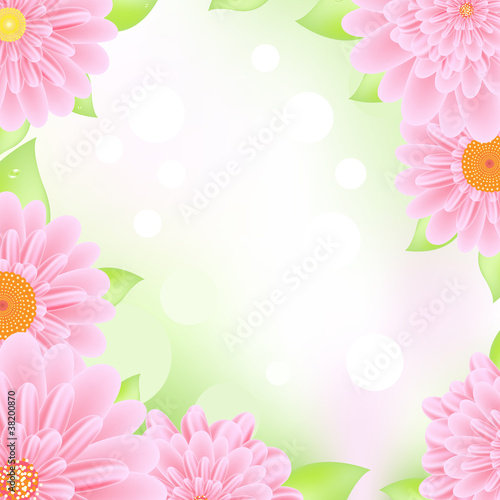 Vector: Pink Gerbers Frame Pink Gerbers Frame