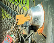 Key in the gate door