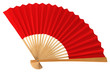 éventail rouge
