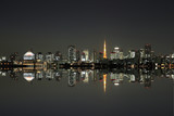 Tokyo tower reflection night - Fine Art prints