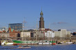 Foto: Hamburger Hafen mit Michel und Rickmer Rickmers Hamburger Hafen mit Michel und Rickmer Rickmers