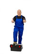 Handwerker mit Werkzeugkoffer