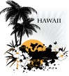 Background with tropical plants Background with tropical plants