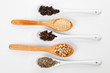 close up of various cereals close up of various cereals