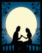 lovers at night