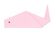 pink koi fish origami handcraft