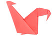 red chicken origami handcraft
