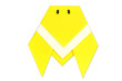 yellow cicada origami handcraft