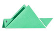 green grasshopper origami handcraft