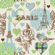 Paris seamless pattern Paris seamless pattern