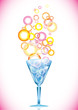 Cocktail with bubbles Cocktail with bubbles