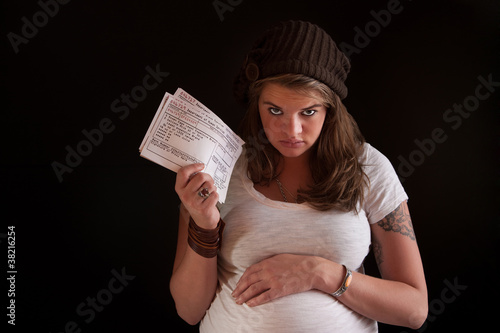 Photo: Pregnant Woman on Welfare Pregnant Woman on Welfare