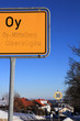 Ortschild im Oberallgäu