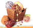 Basket of wool