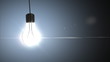 Light bulb, 3d animation. Loopable frames (547-705)