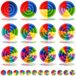 Pie Chart Target Icon Set