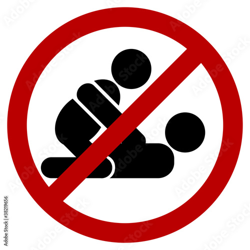 Vector: No sex sign!! (red) No sex sign!! (red)