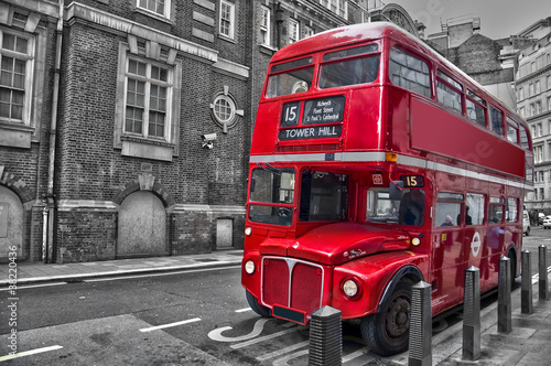 Fototapeta Bus rouge typique - Londres (UK)