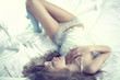 Sensual woman in bed
