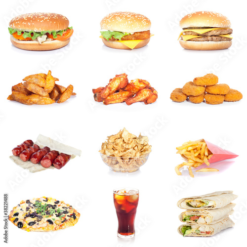 Photo: fast food set fast food set