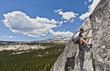 Male rock climber.