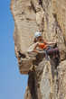 Female climber challenged.