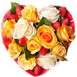 composition of Roses in the shape of heart composition of Roses in the shape of heart
