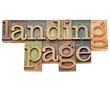 landing page - internet and SEO concept