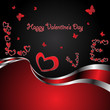 Vector elegance valentine card